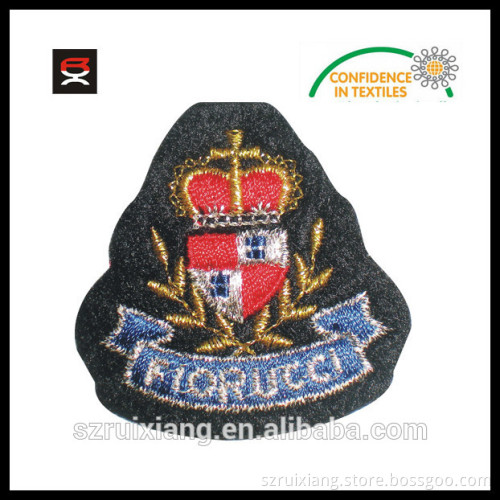 Custom Golden Thread Felt Embroidery Patch